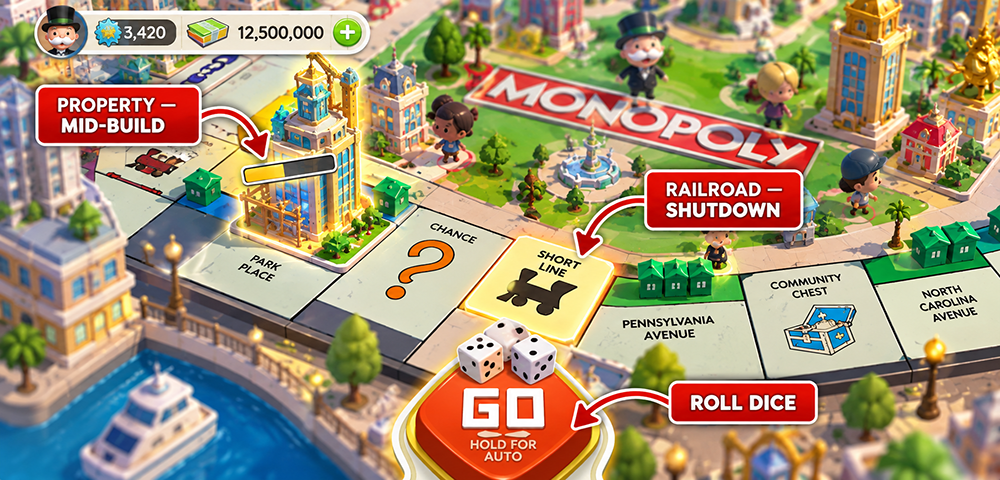 Monopoly GO! City Guide — Build, Shut Down, Roll